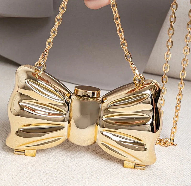 Acrylic golden bow