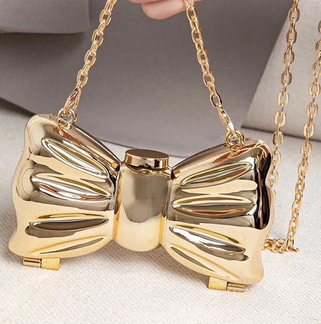 Acrylic golden bow