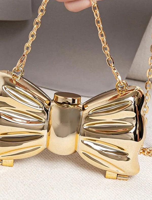 Acrylic golden bow
